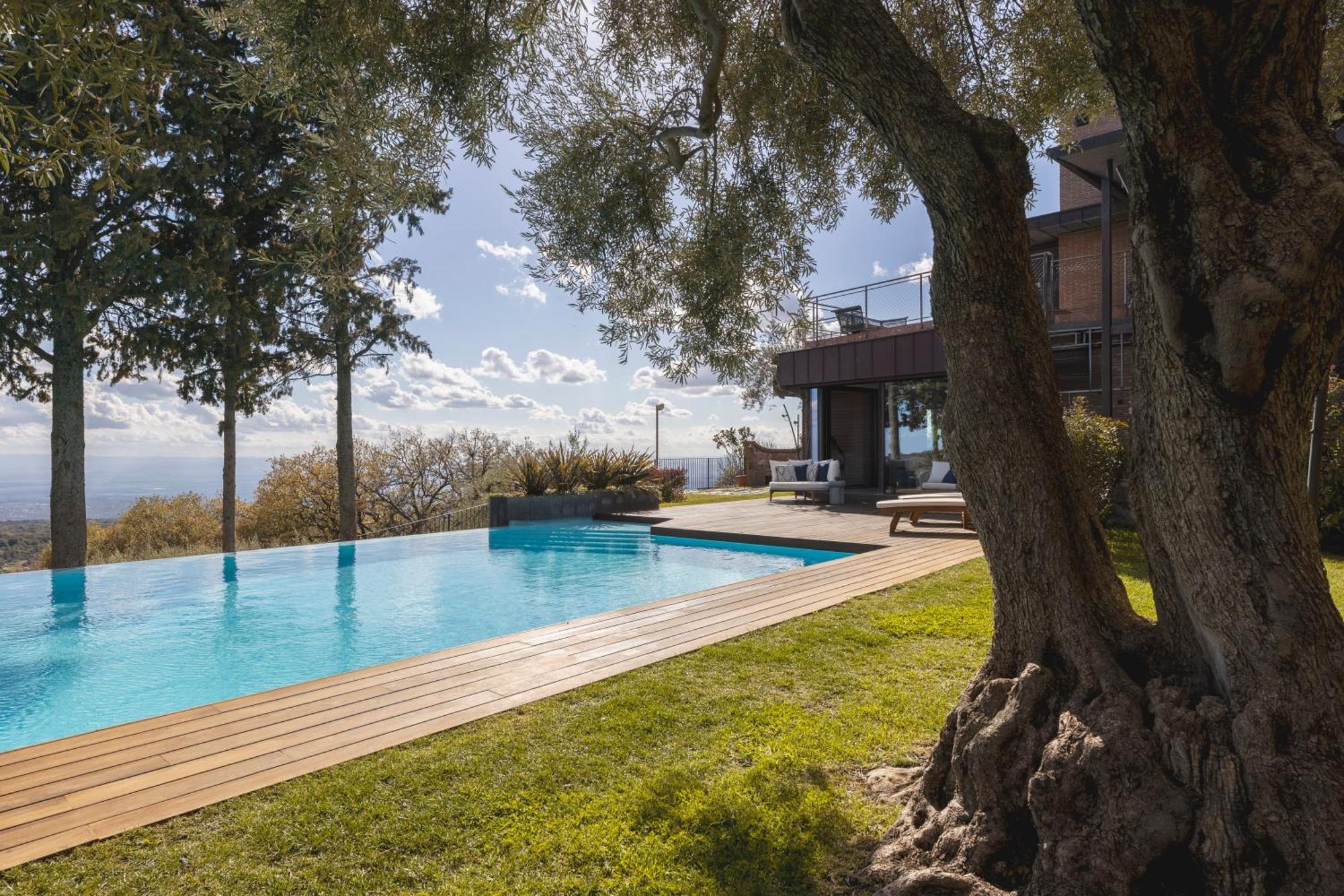 Scialaj Villa Di Lusso Sull'Etna Con Piscina E Vista Mare Ragalna Exterior photo